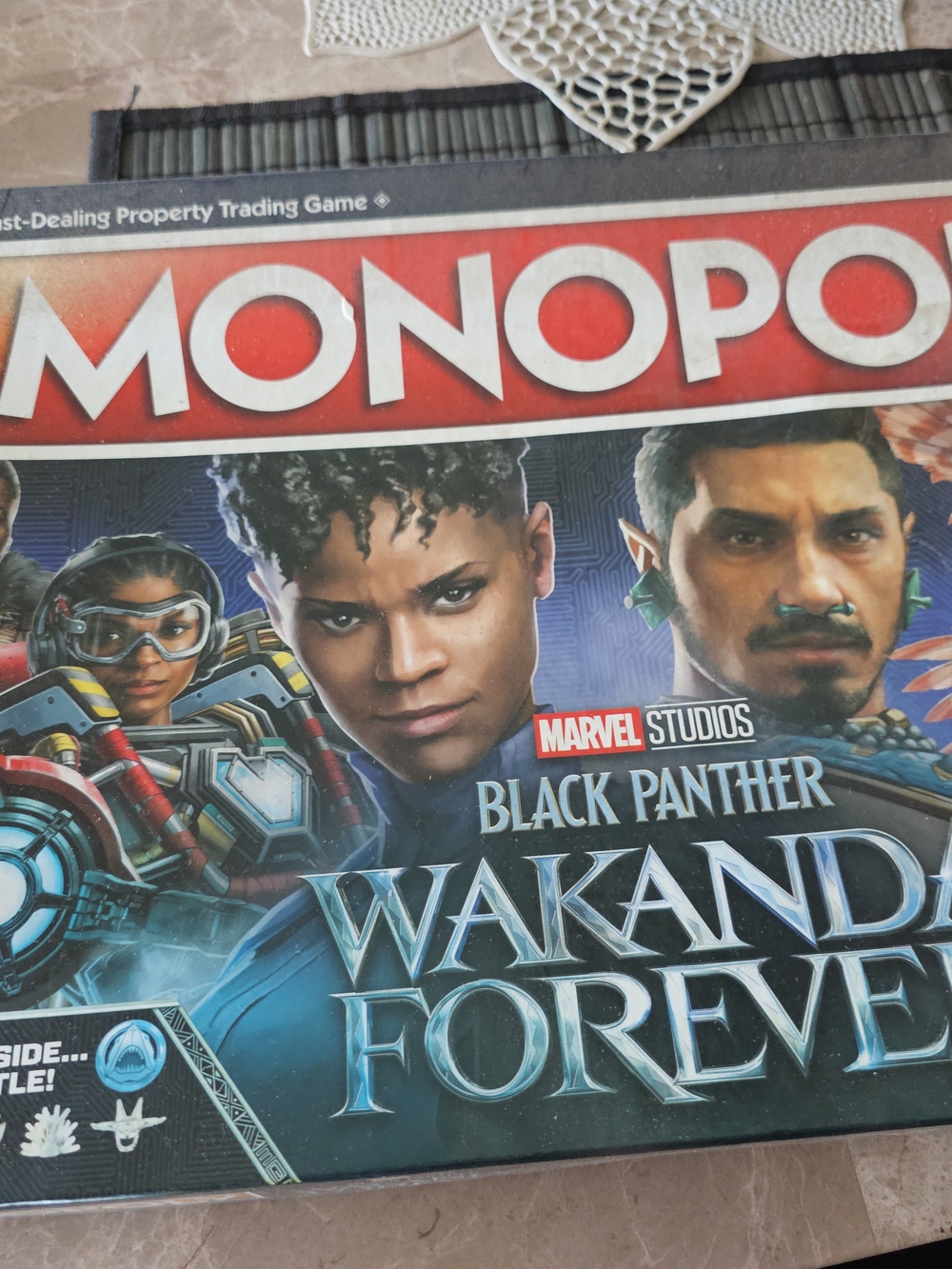 Monopoly Black Panther Wakanda Forever Board Game - Blue/Red